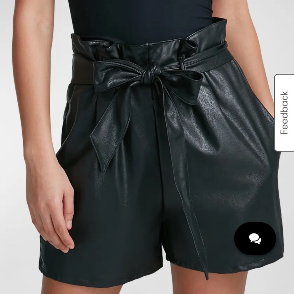 NWT NEVER WORN Commando Faux Leather Paperbag Shorts